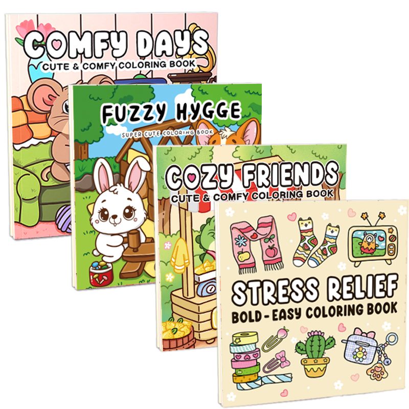 Viverra Pattern Kids Coloring Book